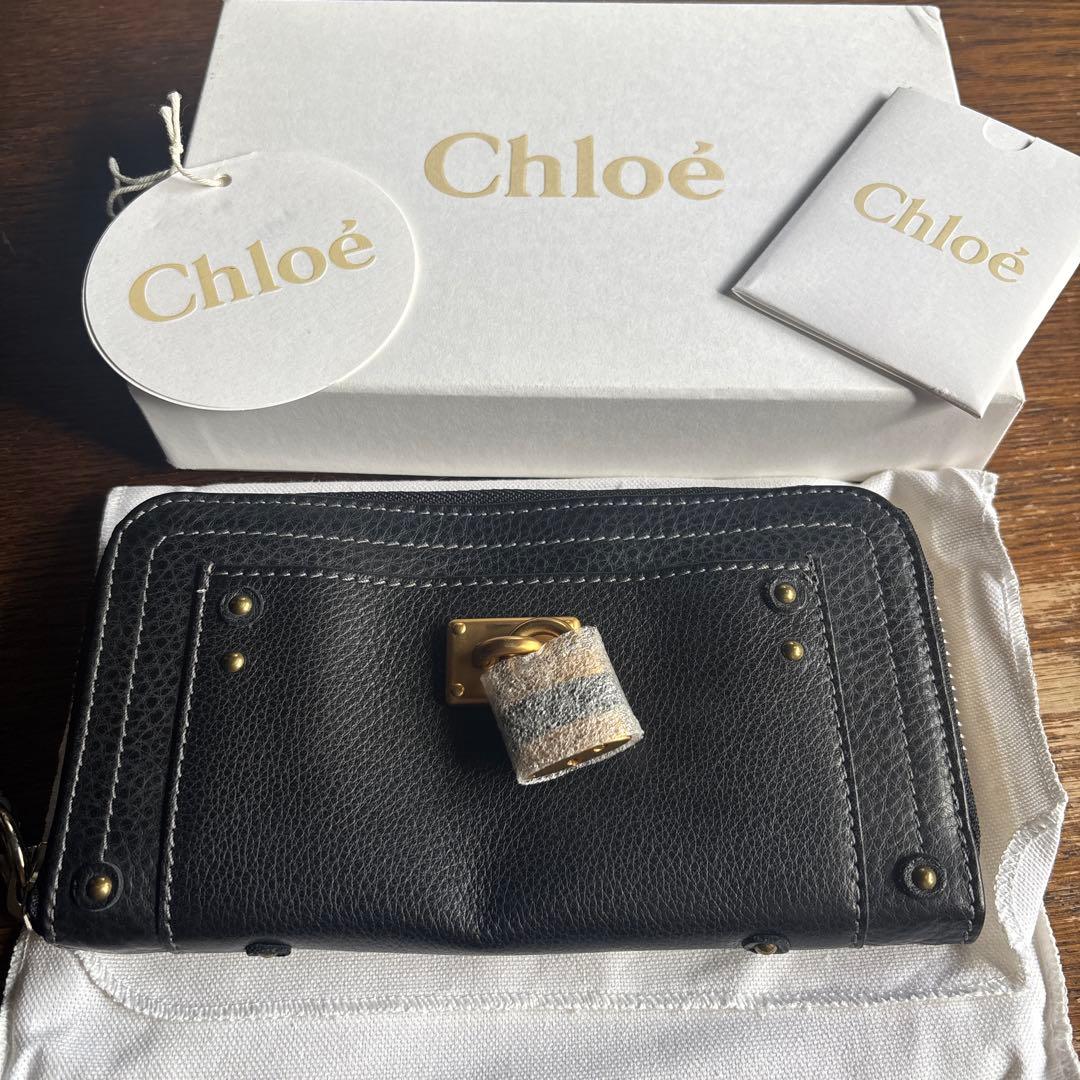 Chloé ブラックレザー 長財布