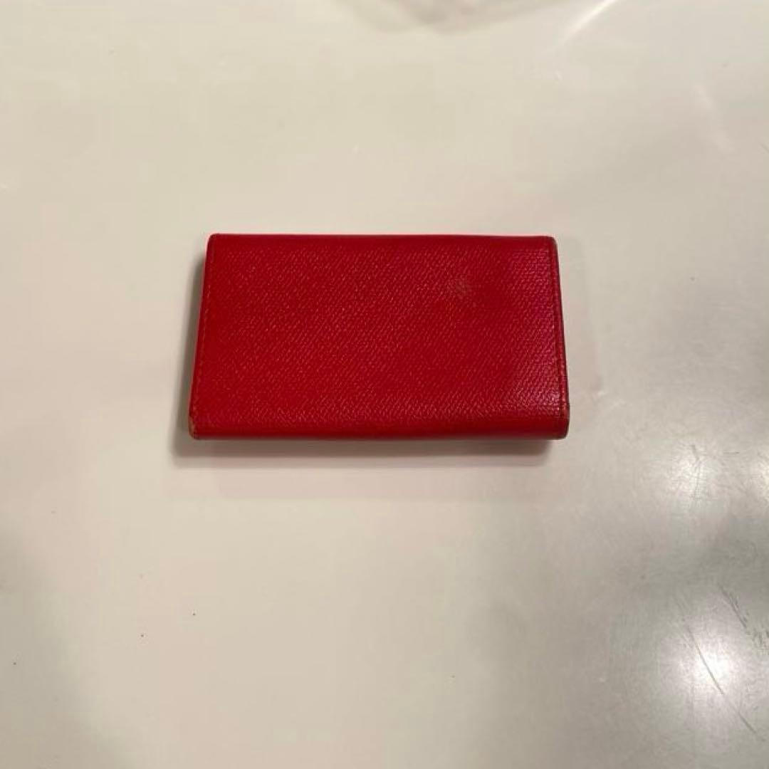 シャネル ココマーク レザーキーケース 赤