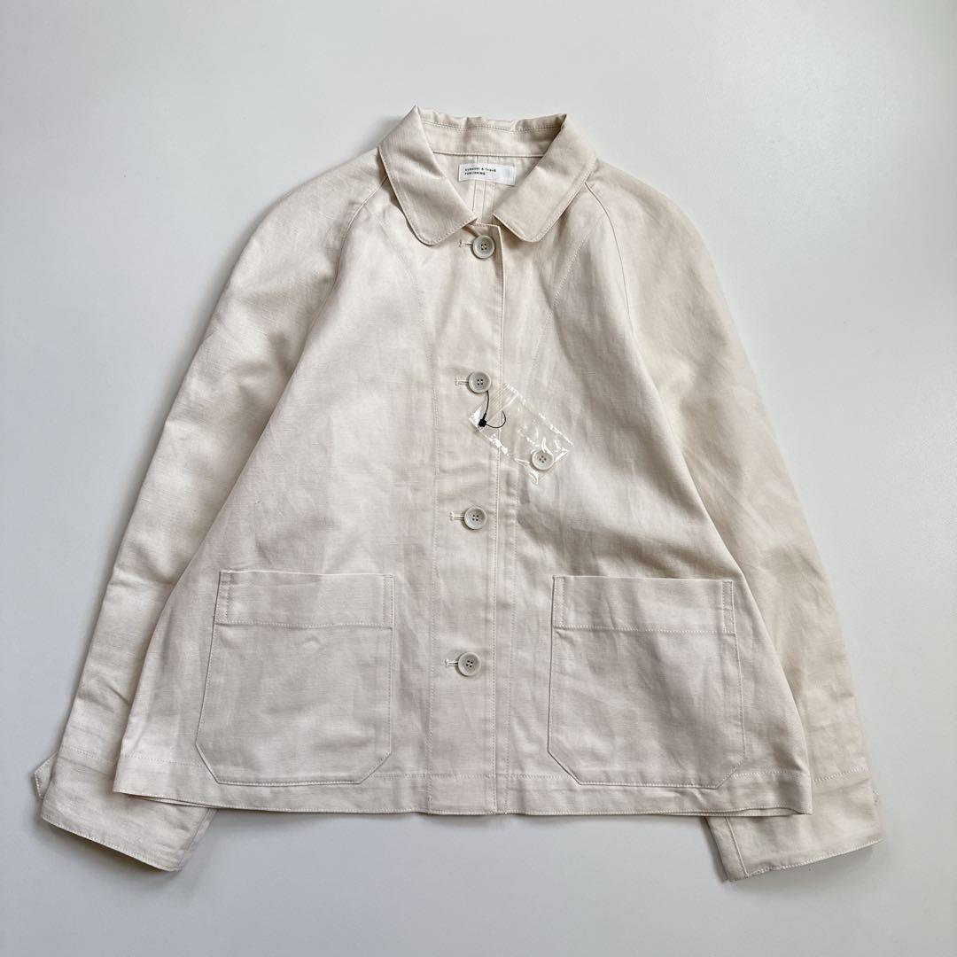 新品 北欧暮らしの道具店「これさえあればの1枚に」 こだわり襟のショート丈コート