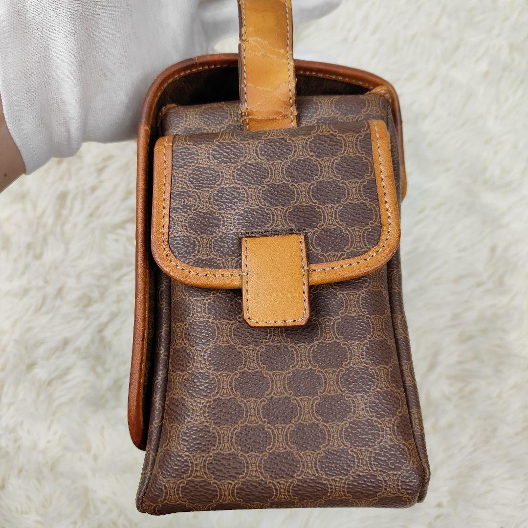 本日限定価格　セリーヌ　ショルダーバッグ　ボックス型　マカダム　トリオンフ