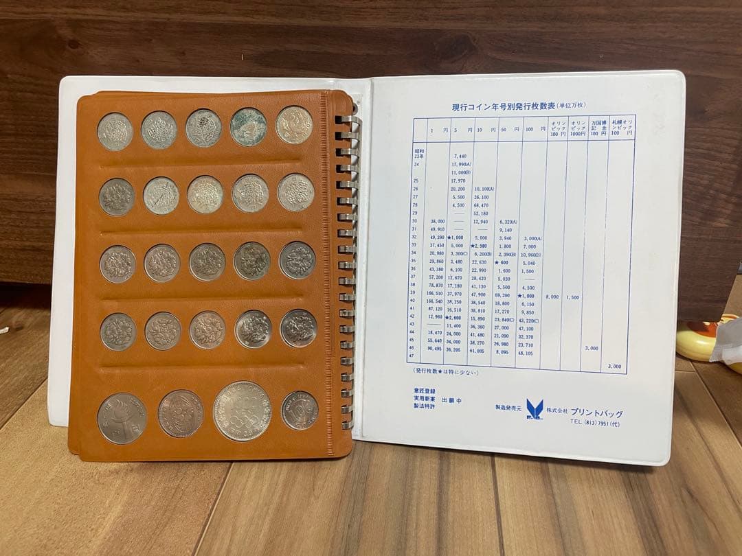 く*り様 昭和レトロ 現行貨幣年号別アルバム