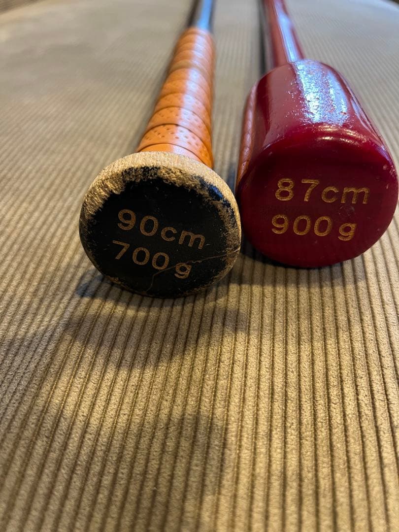 ヘッドランバット90cm700g & ゲットラインバット87cm900g - メルカリ