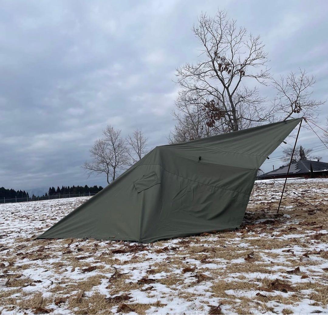 新品未使用　希少　限定生産　蝦夷タープ　煙突穴あり　ZIVETALIAN タープ