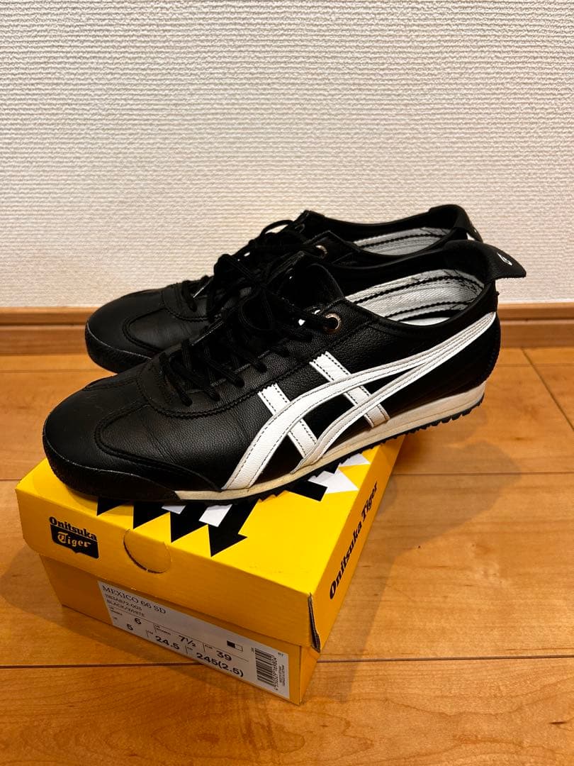 Onitsuka Tiger MEXICO 66 ブラック 24.5cm