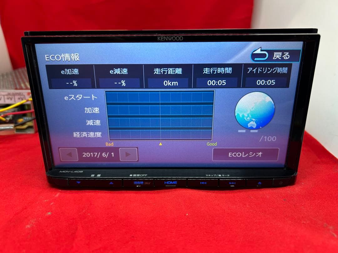 ⭐︎美品⭐︎KENWOOD 2025年春地図　MDV-L405 新品バックカメラ付き