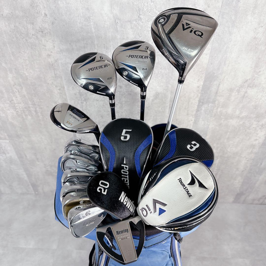 V816 ツアーステージ 他 メンズ ゴルフクラブ フルセット 青 ルコック