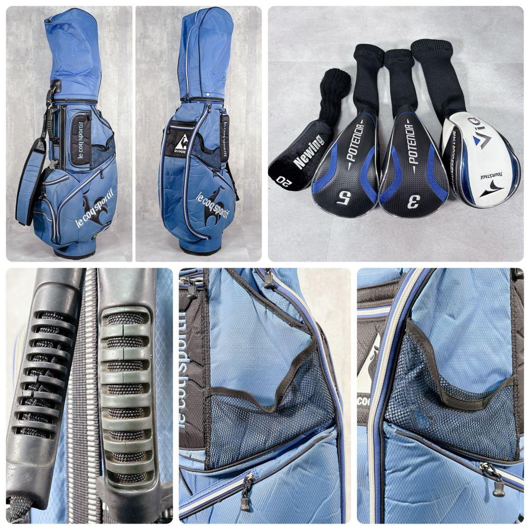 V816 ツアーステージ 他 メンズ ゴルフクラブ フルセット 青 ルコック