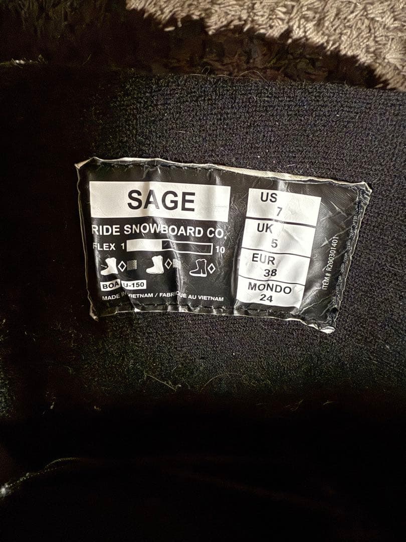 RIDE ライド SAGE スノーボード ブーツ レディース 24cm BOA