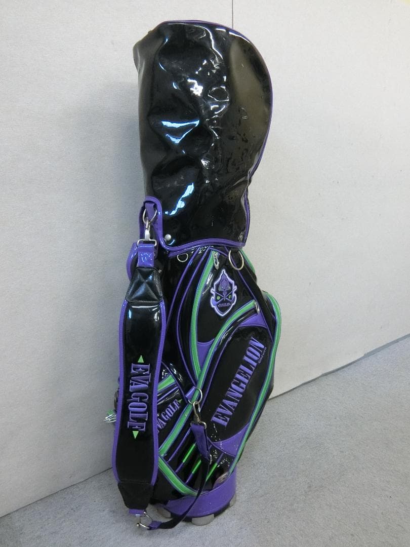 b619 エヴァンゲリオン EVA GOLFゴルフ キャディバッグ 初号機カラー