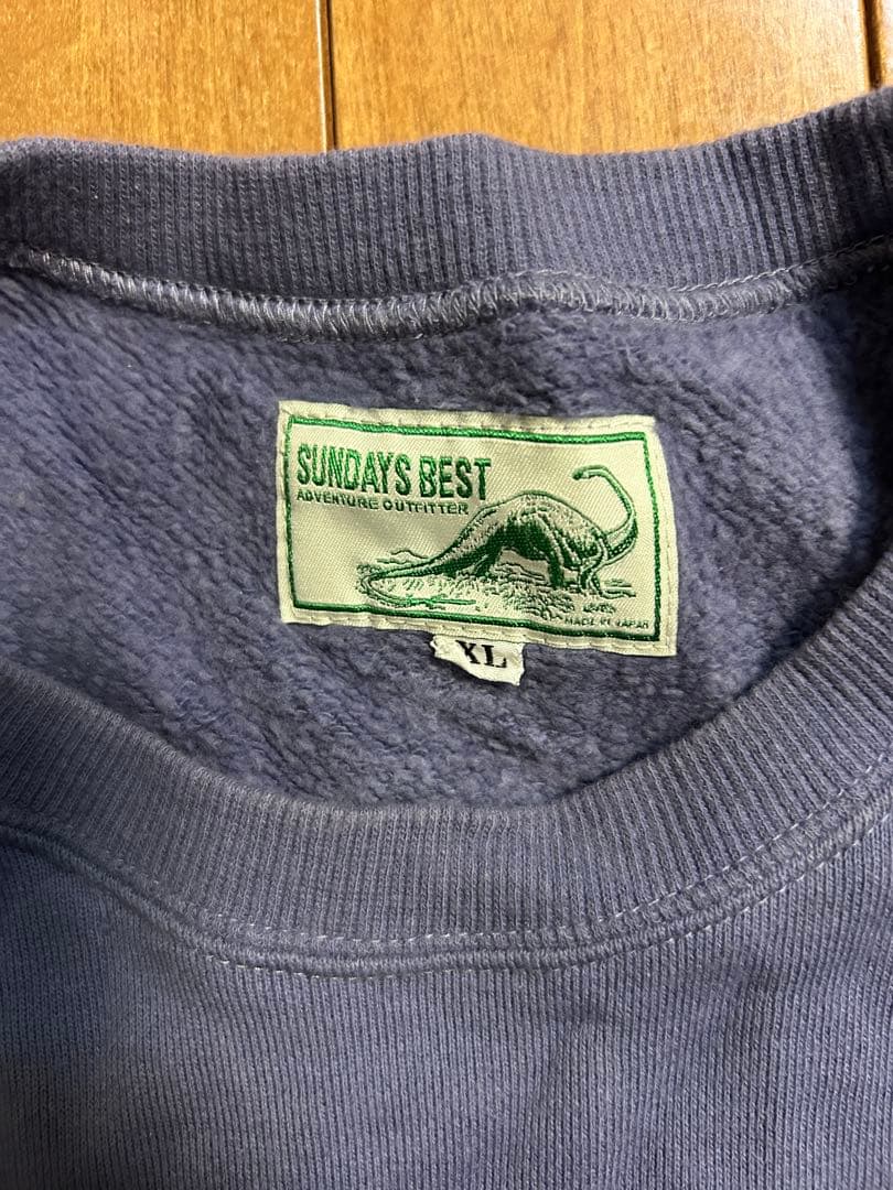SUNDAYS BEST sweat スウェット XL FADE PURPLE