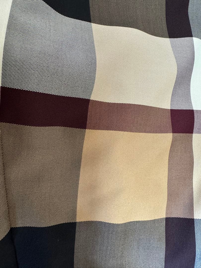 クレストブリッジサイドチェック切替ラウンドネックワンピース36