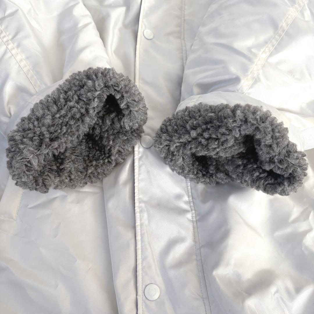 希少＊美品☆FRED PERRY☆フレッドペリー　ロングコート　ベンチコート　白