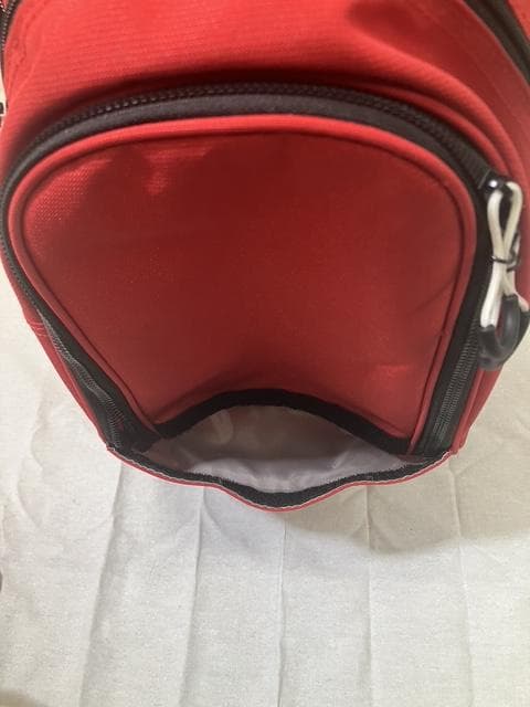 の*ん様 【美品】OWLI キャディバッグ 9型 軽量モデル レッド ゴルフバッ