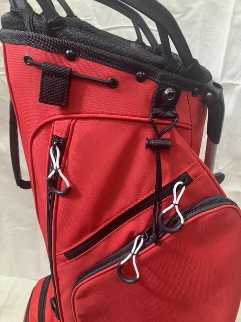 の*ん様 【美品】OWLI キャディバッグ 9型 軽量モデル レッド ゴルフバッ