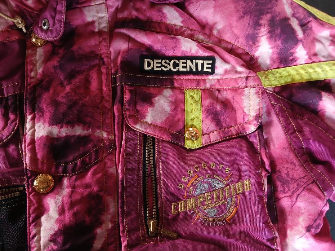 DESCENTE スキーウェア ピンク系　サイズL