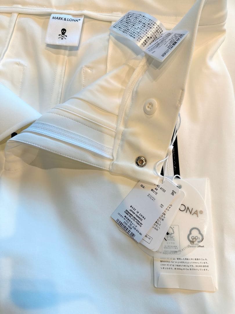 新品 ✨ MARK&LONA ジャージー マーク＆ロナ パンツ ボトムス 白