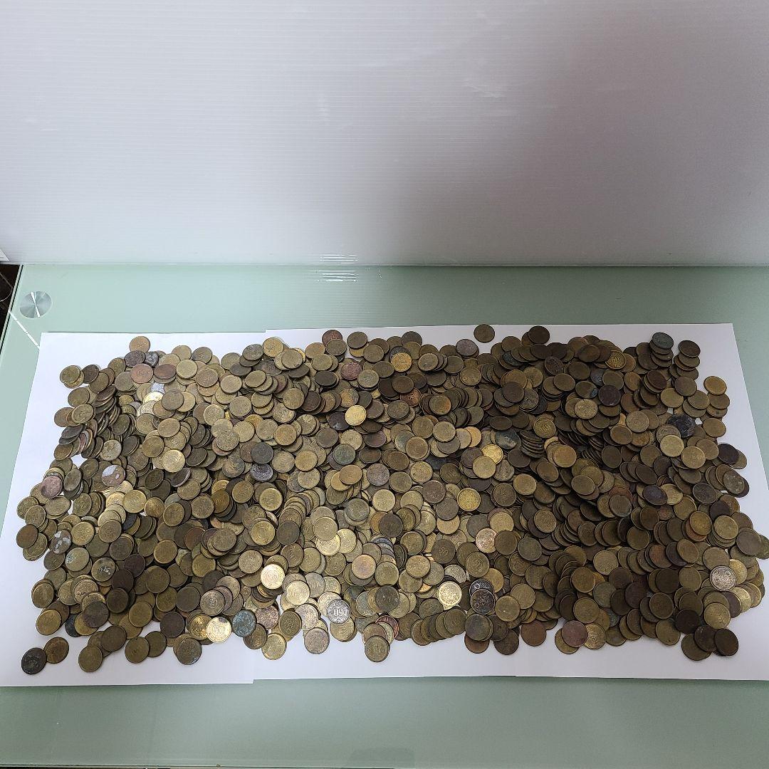 ハ*ー様 古銭　五十銭黄銅貨まとめ　6002グラム