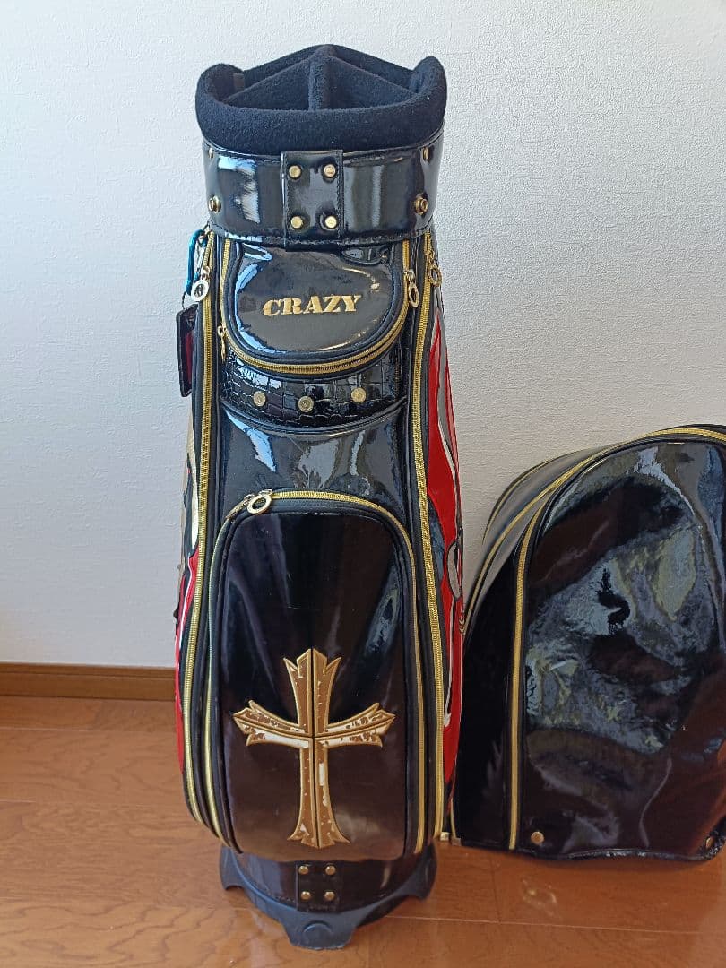 CRAZY クレイジーキャディバッグ スカルデザイン 中古