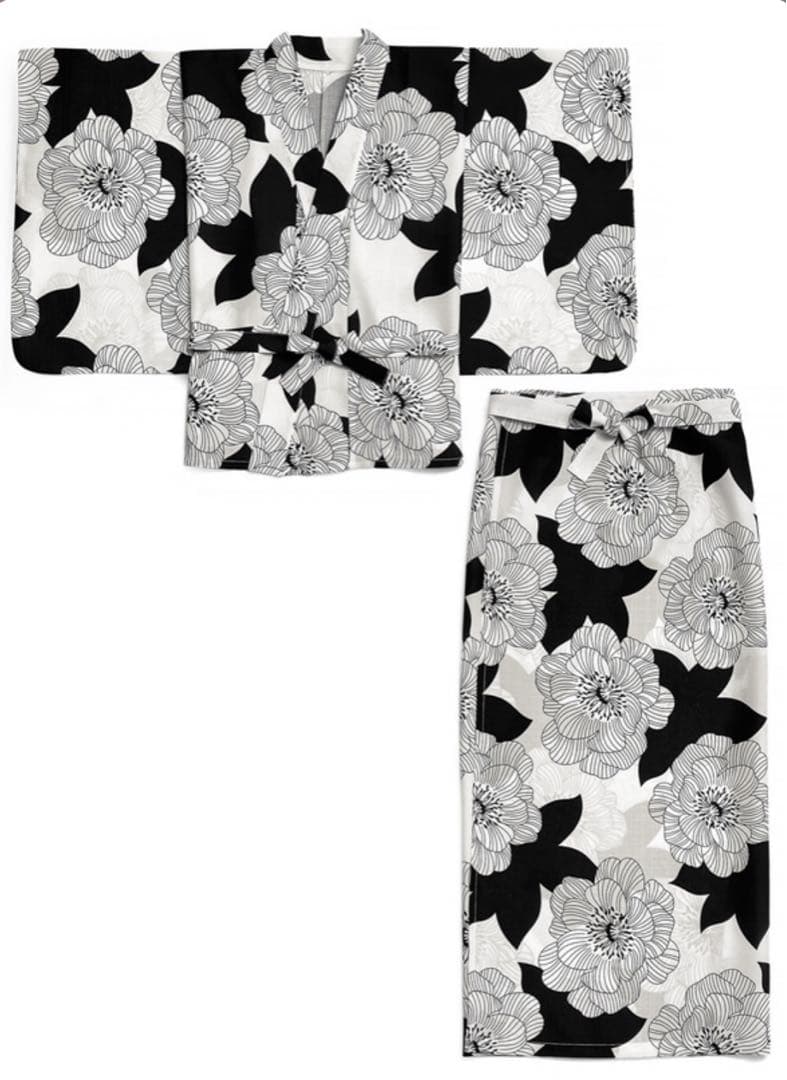 【新品・未使用】花柄2部式浴衣セット[gi1611]GRL