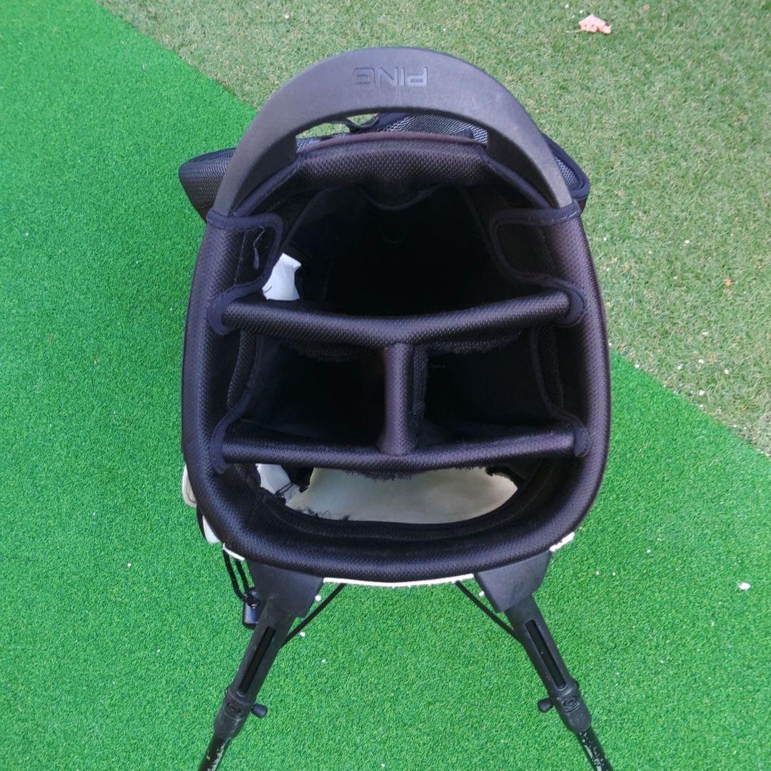 PING ゴルフバッグ スタンド式 ホワイト/グリーン