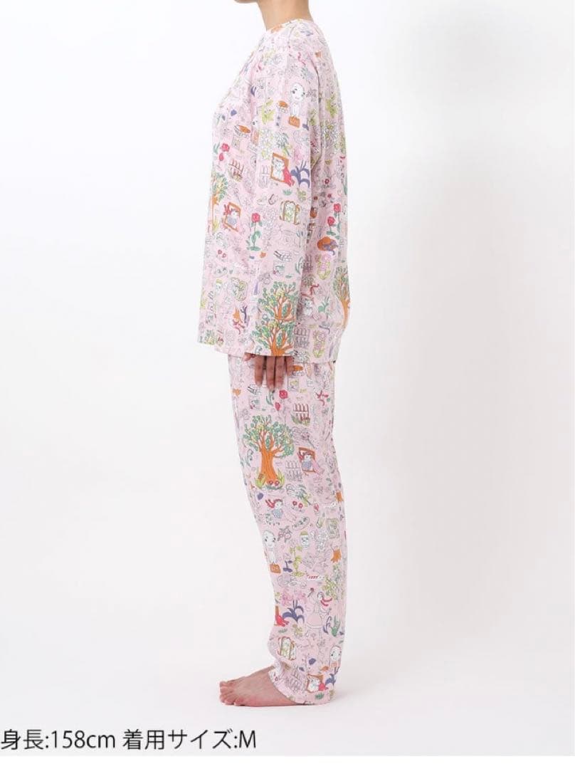 ツモリチサトスリープ 2025新作パジャマ ワンダーフォレスト(ピンク/4L