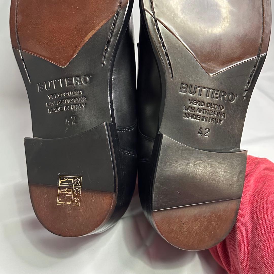 未使用☆ブッテロ☆メンズ☆革靴☆ブラック☆本革☆レザーシューズ☆173