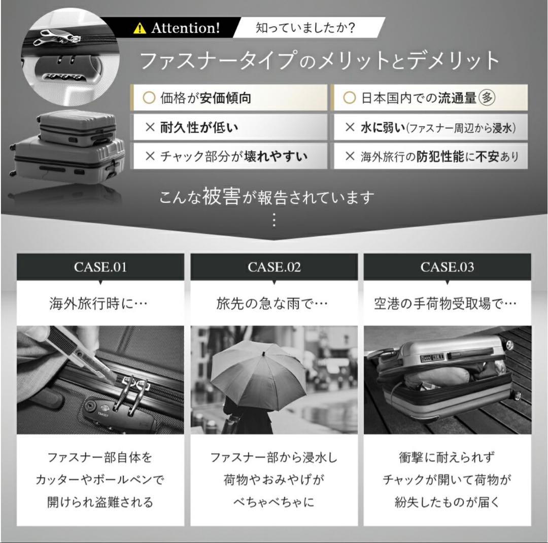 C.JUTRO キャリーケース キャリーバッグ スーツケースM