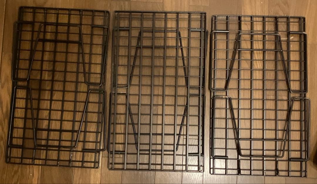 鉄フレーム棚 3個セット 便利な手持ち袋付き