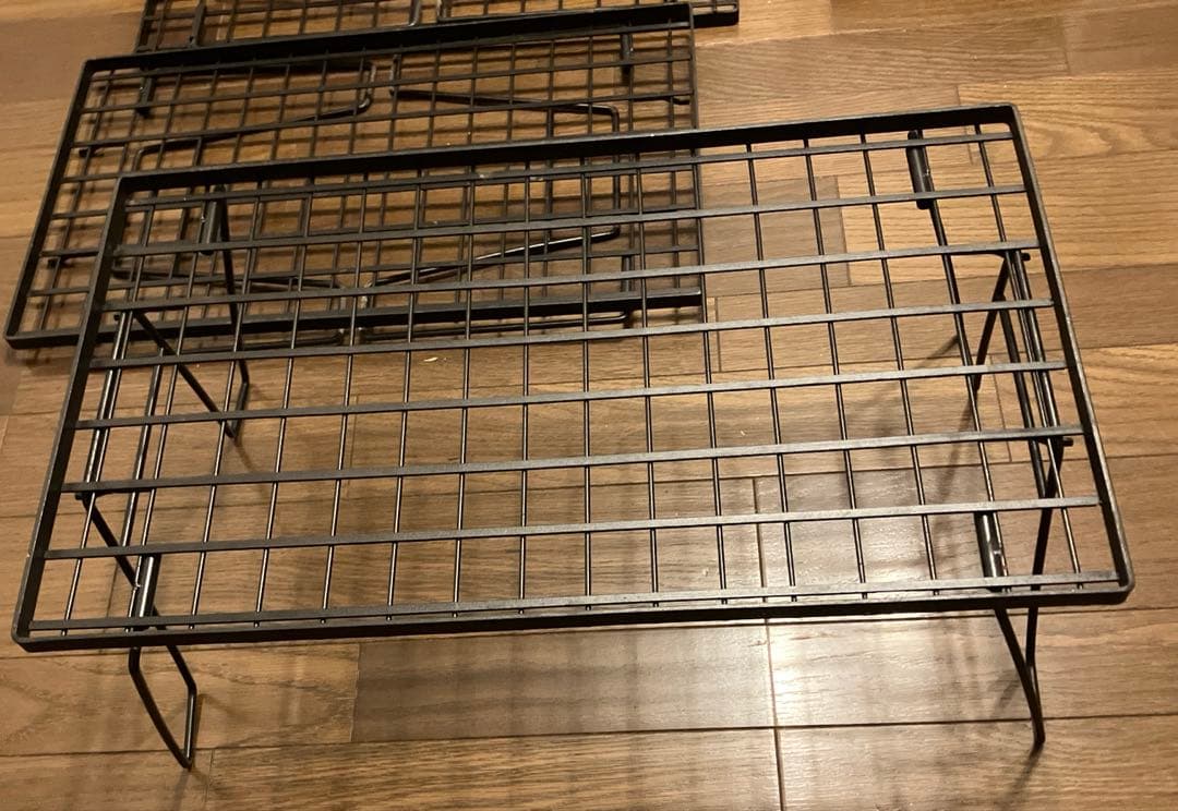 鉄フレーム棚 3個セット 便利な手持ち袋付き