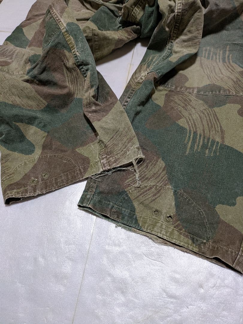 50s ベルギー軍 ブラッシュカモパンツ ビンテージ ユーロ ミリタリー