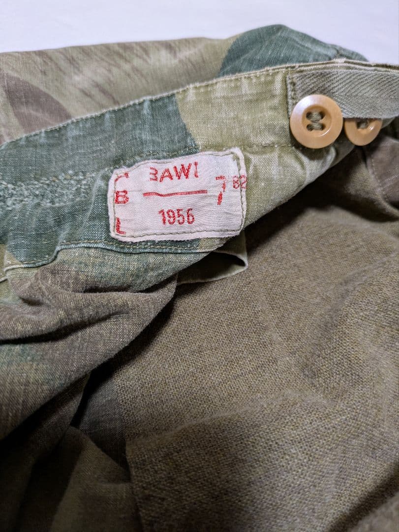 50s ベルギー軍 ブラッシュカモパンツ ビンテージ ユーロ ミリタリー