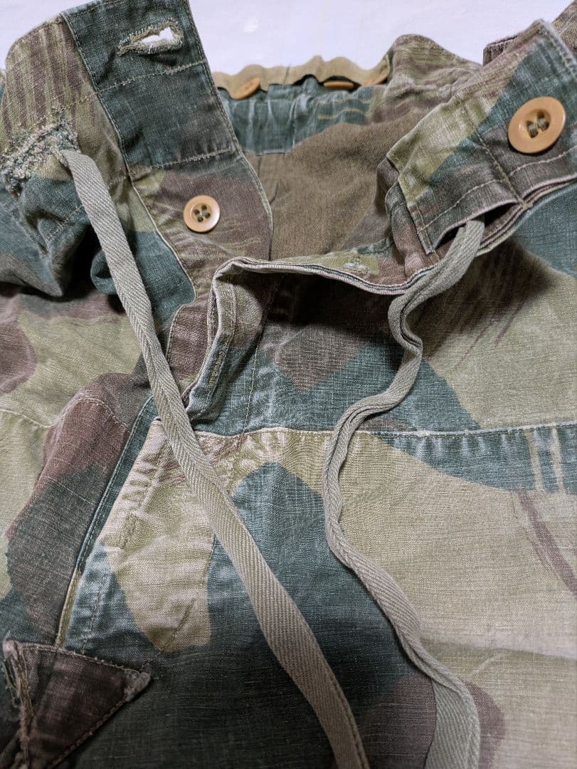 50s ベルギー軍 ブラッシュカモパンツ ビンテージ ユーロ ミリタリー