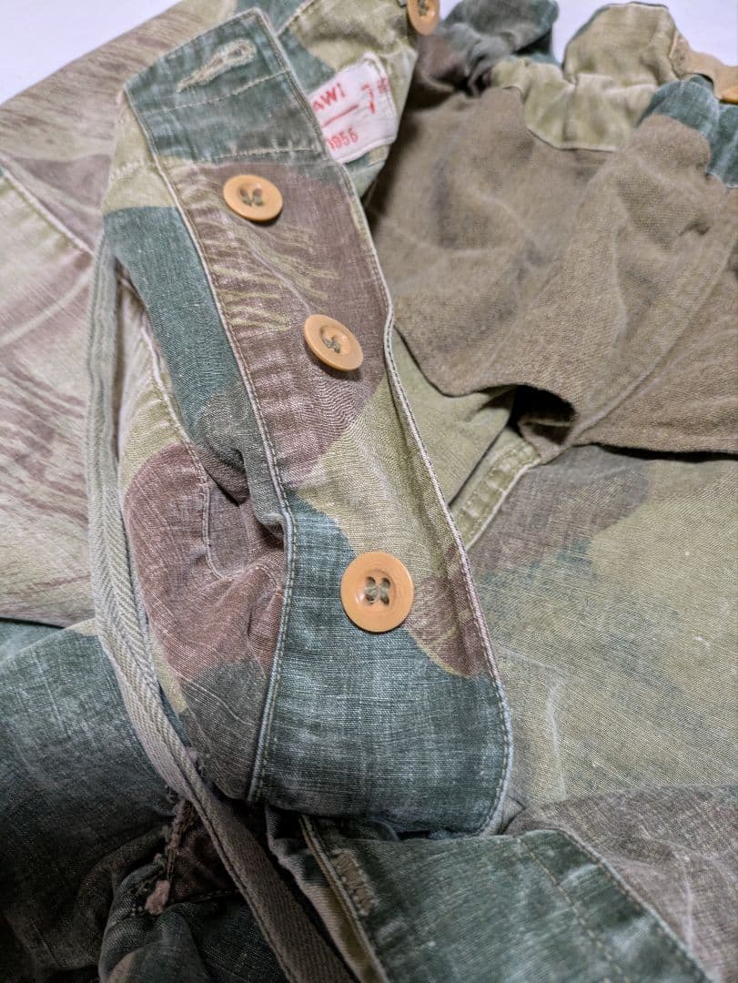 50s ベルギー軍 ブラッシュカモパンツ ビンテージ ユーロ ミリタリー
