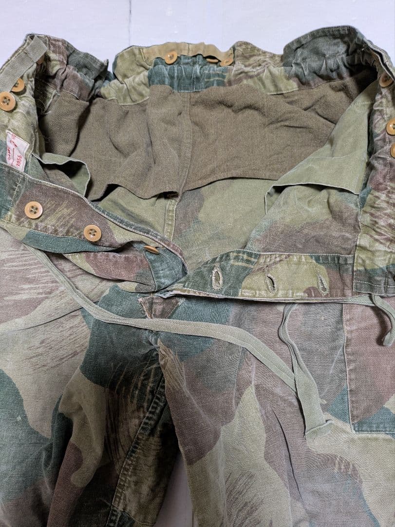 50s ベルギー軍 ブラッシュカモパンツ ビンテージ ユーロ ミリタリー