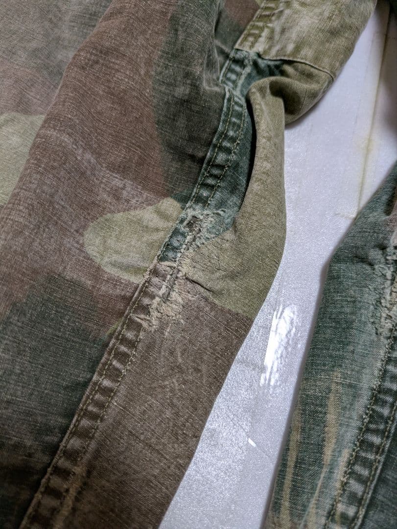 50s ベルギー軍 ブラッシュカモパンツ ビンテージ ユーロ ミリタリー