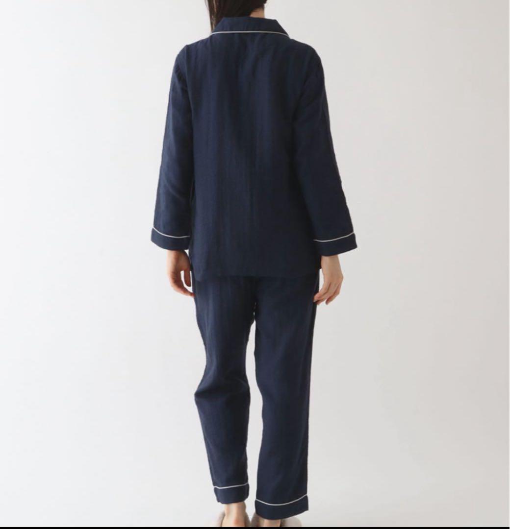 マシュマロガーゼ レディスパイピングパジャマ　Mサイズ