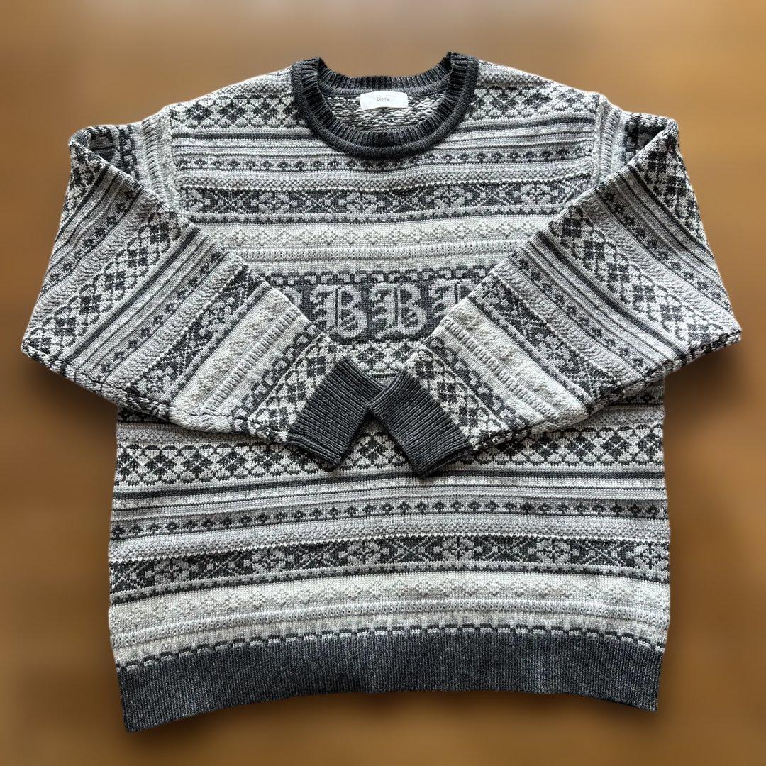 木*翔様 【bleme】3Dジャガード クラシック フェアアイル ウールニット