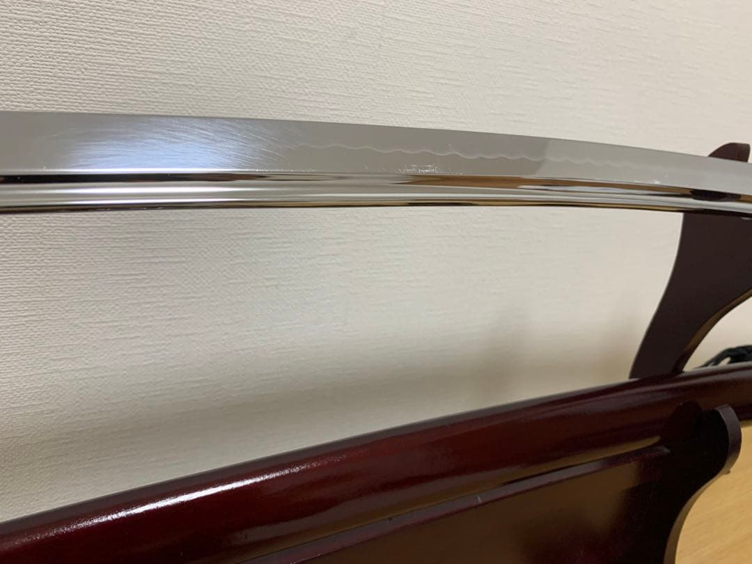 【模造刀】日本刀 打刀 加州藤原清光 朱呂鞘拵 樋入刀身