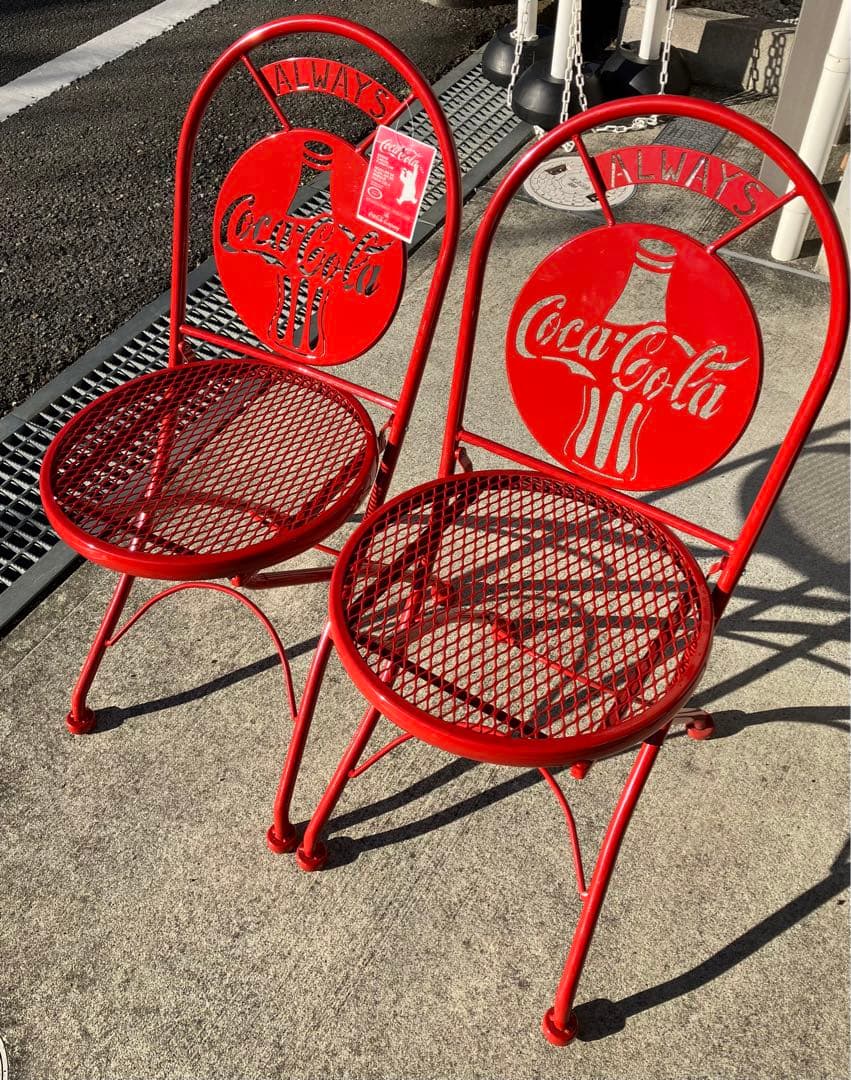 専用　Coca-Cola ビストロチェア 2脚　コカコーラ　レトロ ビンテージ