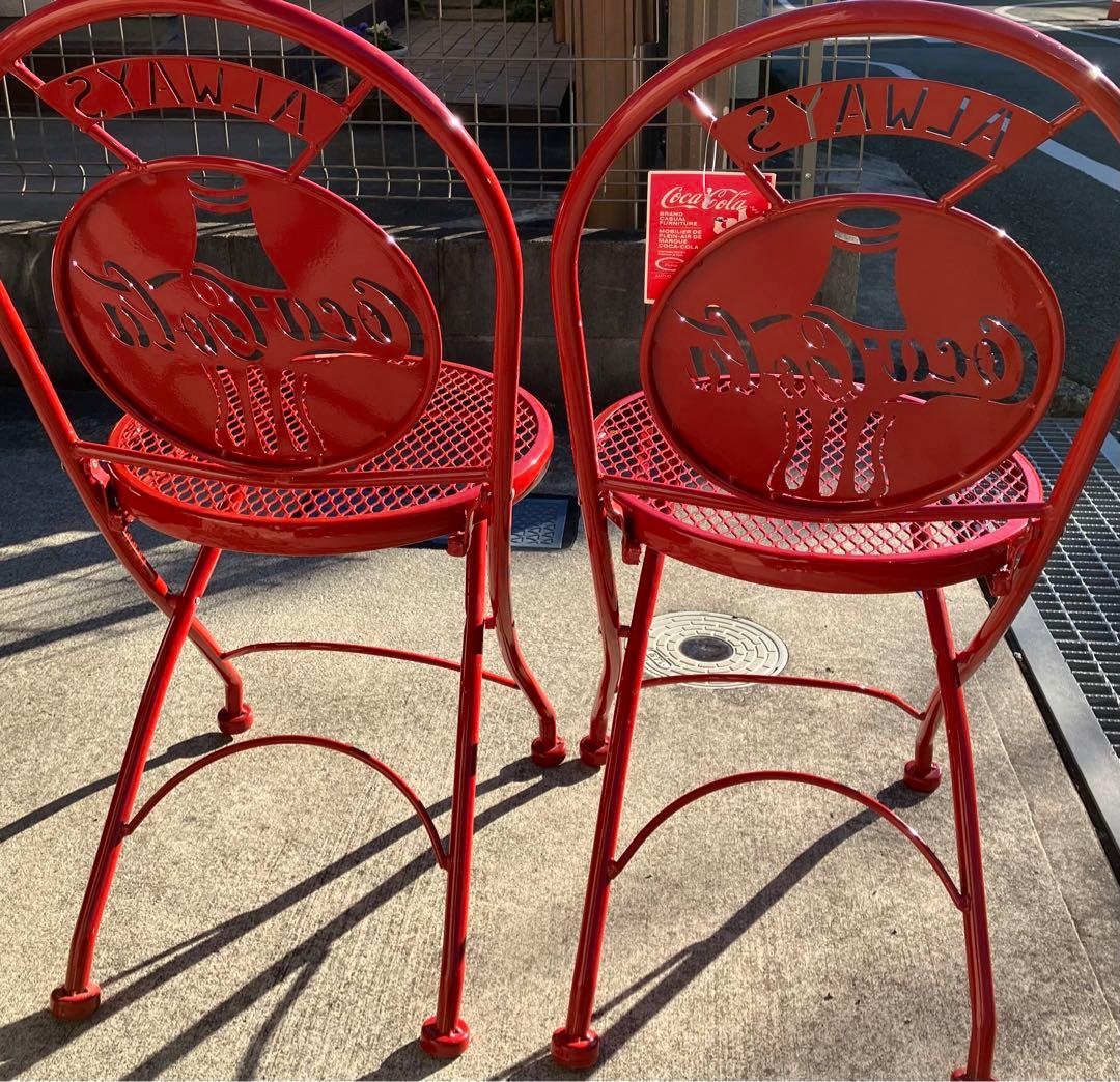 専用　Coca-Cola ビストロチェア 2脚　コカコーラ　レトロ ビンテージ