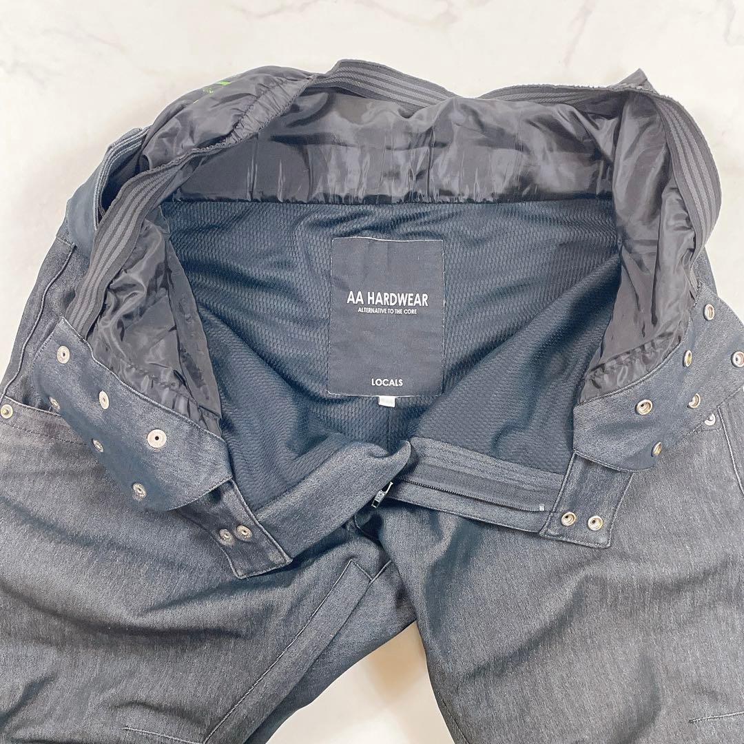 AA HARDWEAR DEAD KANSAS デニム調スノーウェア上下セット