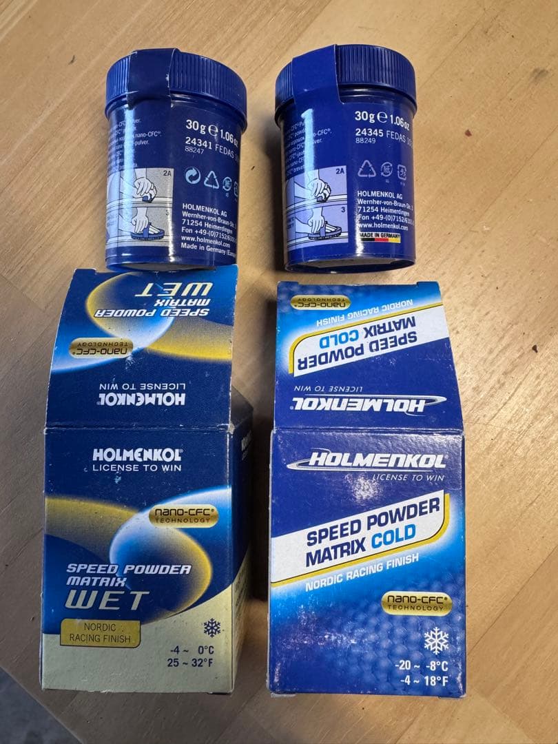 HOLMENKOL フッ素100%パウダー未使用2個セット