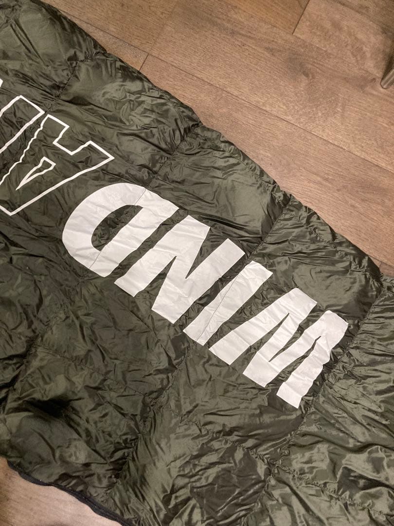 ナンガ　WIND AND SEA 寝袋 オリーブグリーン　夏用