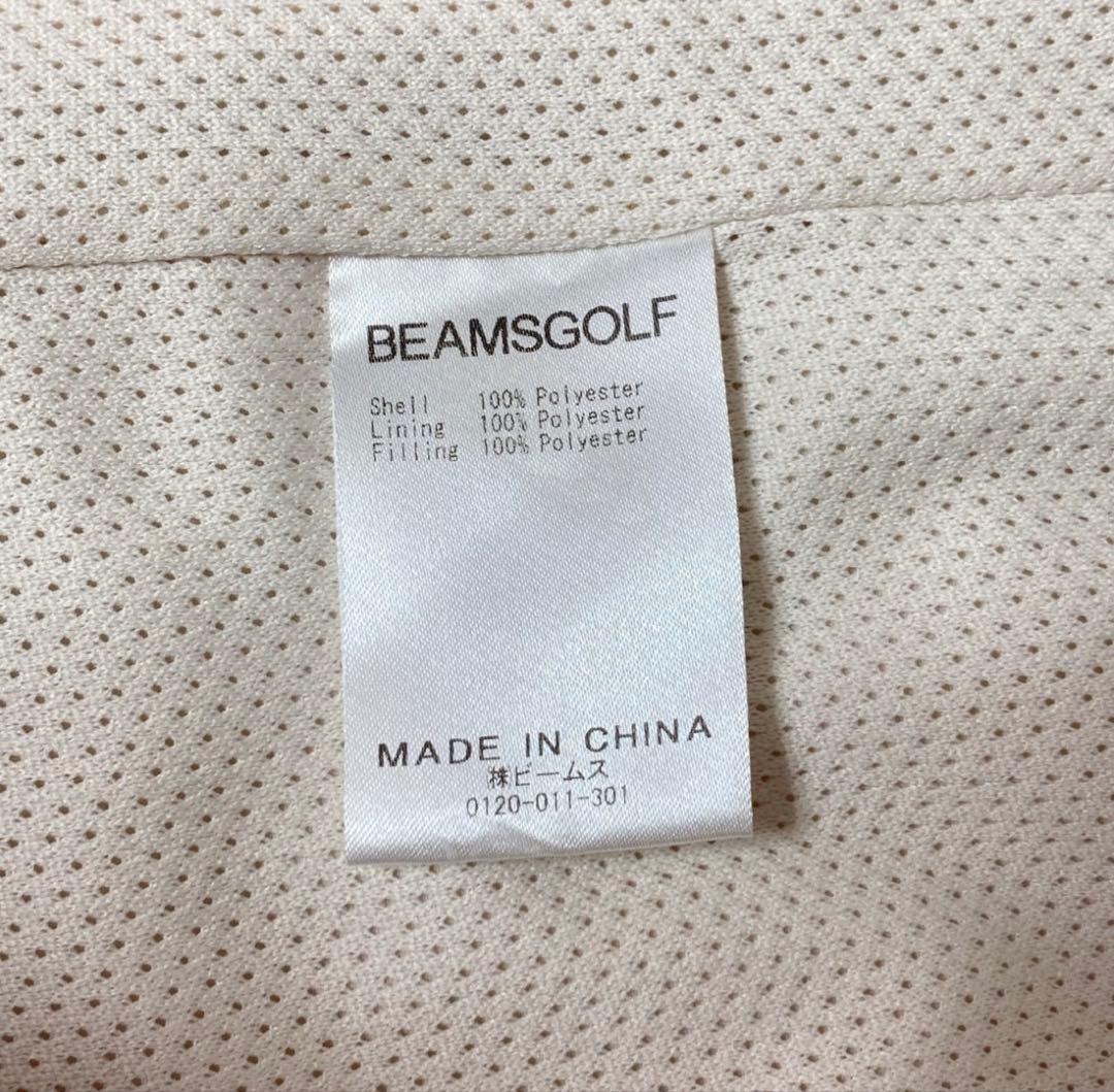 BEAMS GOLF ノーカラージャケット S オフホワイト
