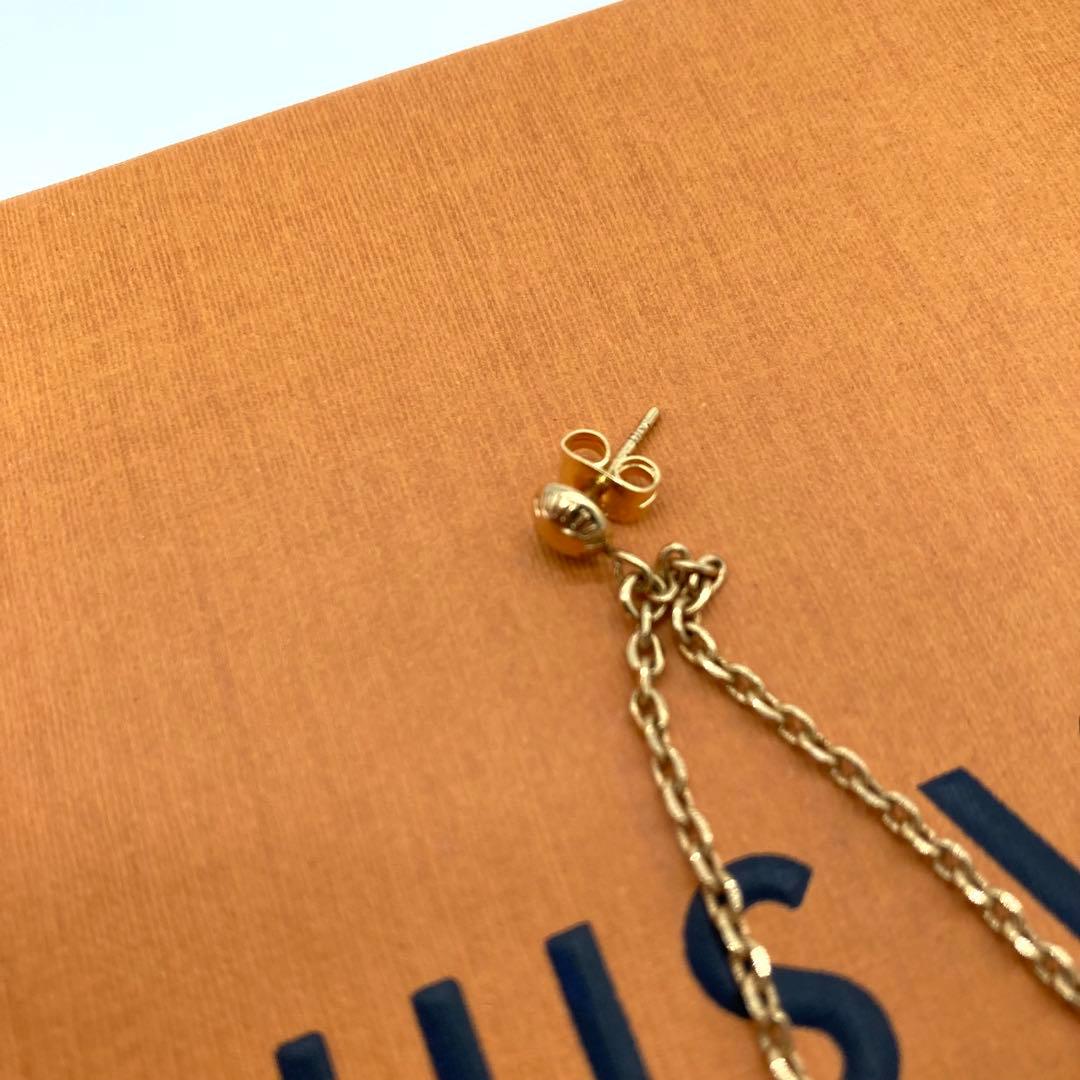 鑑定済 ルイヴィトン ピアス ブックルドレイユ パンダン ギャンブル 片耳のみ