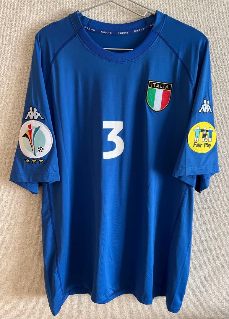 【極レア美品/】00-01イタリア代表 MALDINI 3番パッチ付