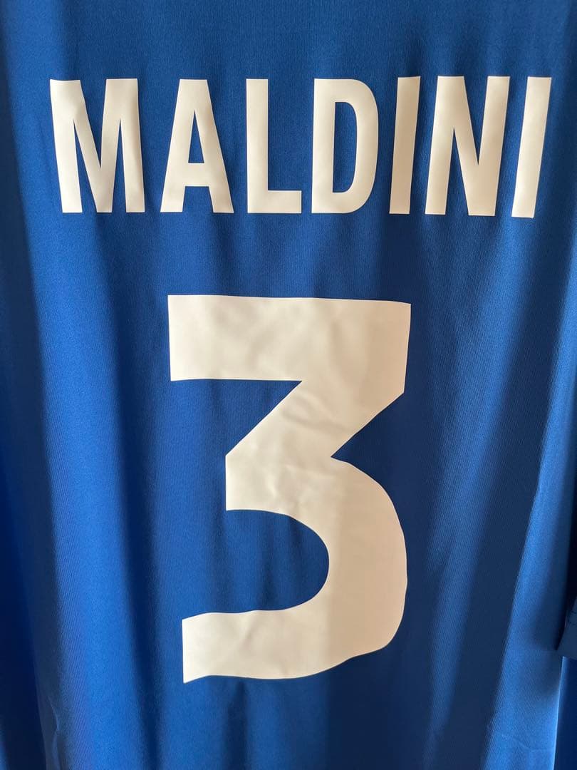 【極レア美品/】00-01イタリア代表 MALDINI 3番パッチ付
