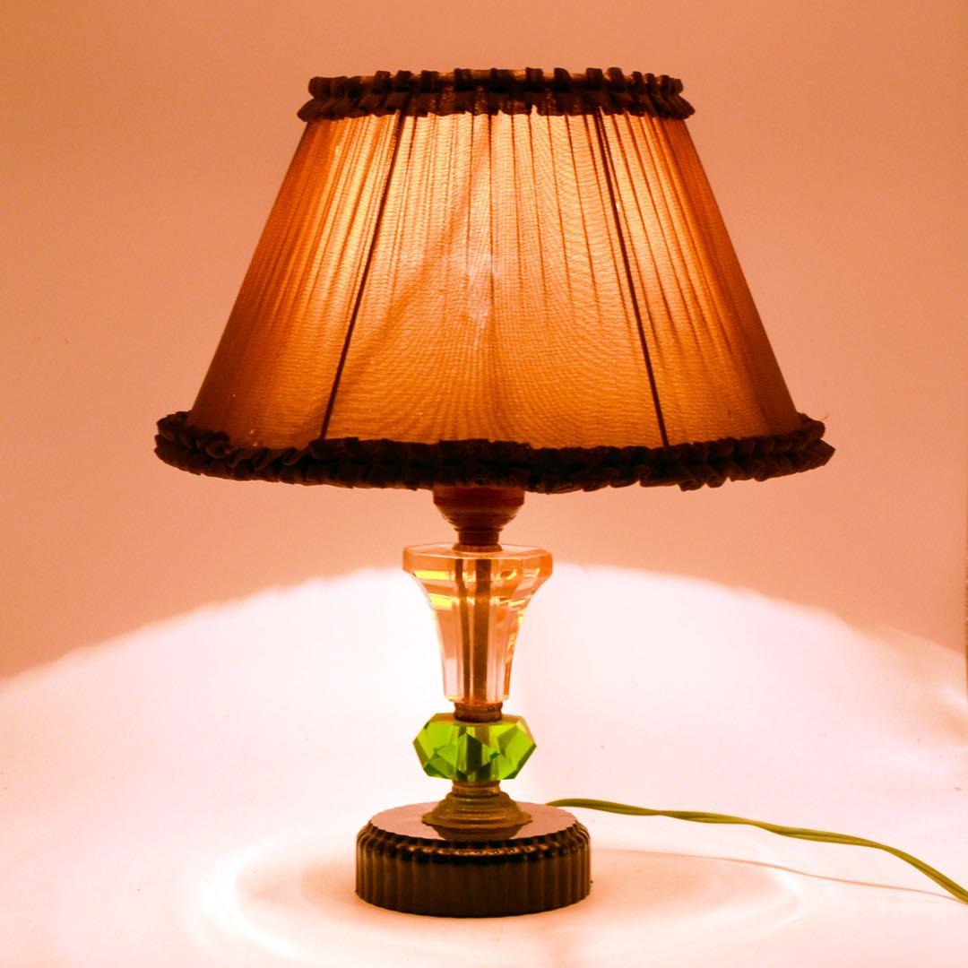 昭和レトロ 電気スタンド 布シェード スタンドライト 卓上ランプ