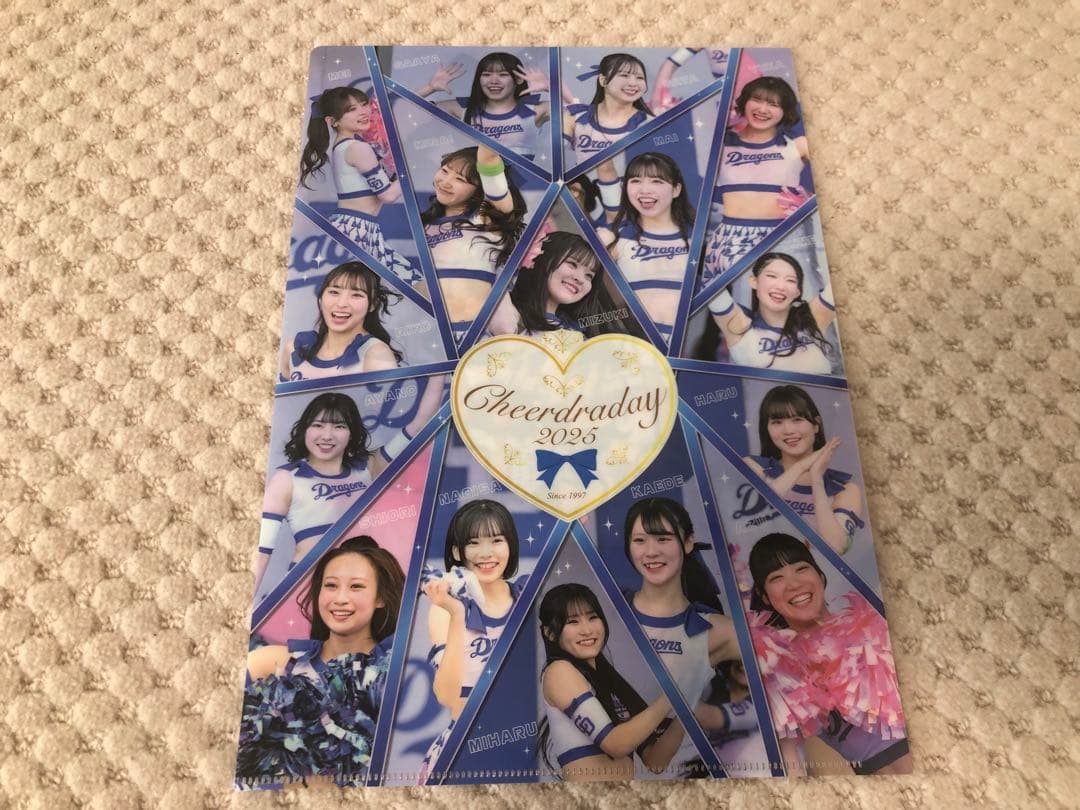 Dragons チアドラゴンズサイン色紙 クリアファイル