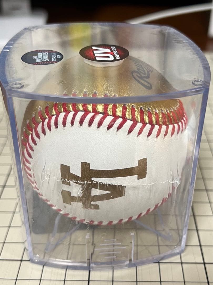 ワールドシリーズ2024 記念ボールセット　ゴールド　大谷・ジャッジプリント